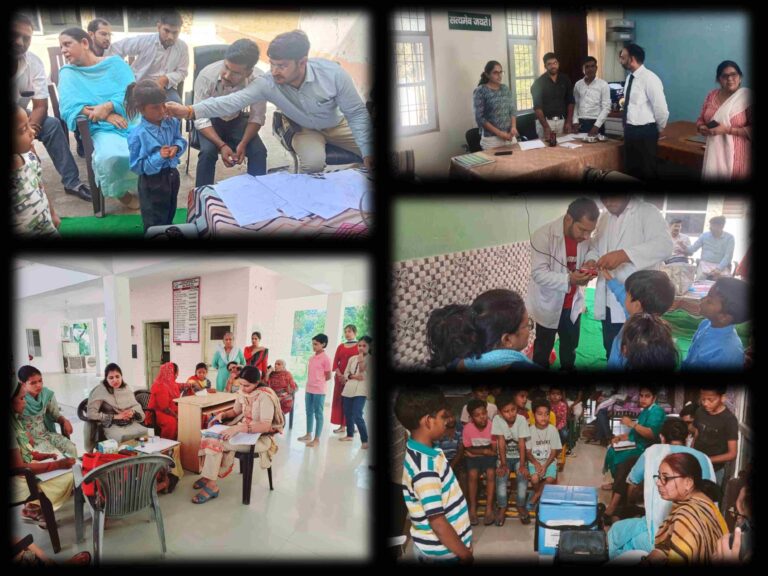 जिला विधिक सेवाएं प्राधिकरण द्वारा बाल देखभाल संस्थाओं में चिकित्सा स्वास्थ्य जांच शिविर का किया गया आयोजन
